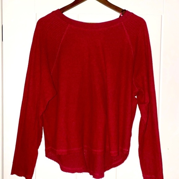 Wild Fable Waffle Knit Round Neck Relaxed Fit Women Shirt Size Large Comfort‎ - Picture 2 of 7